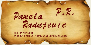 Pamela Radujević vizit kartica